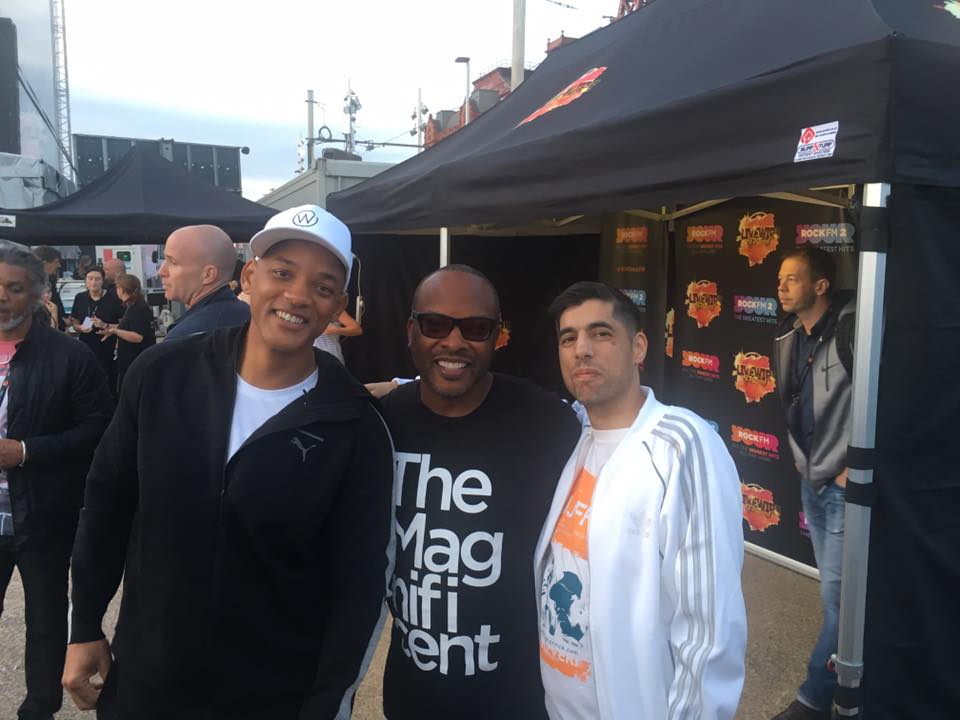 Tim with Will Smith and Jazzy Jeff