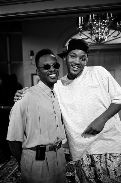 On the set of Fresh Prince of Bel Air
